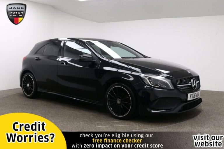 Used 2016 BLACK MERCEDES-BENZ A-CLASS Hatchback 2.1 A 200 D AMG LINE PREMIUM 5d AUTO 134 BHP DIESEL (reg. 2016-07-01) (Automatic) for sale in Stockport