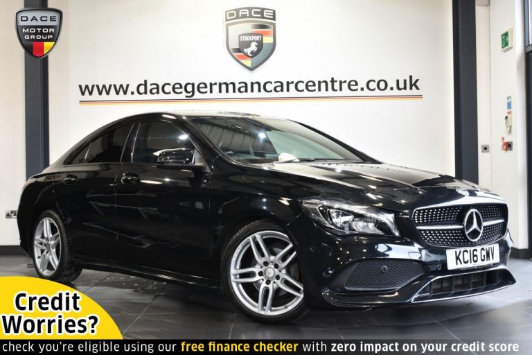 Used 2016 BLACK MERCEDES-BENZ CLA Coupe 1.6 CLA 180 AMG LINE 4DR AUTO 121 BHP PETROL (reg. 2016-08-19) (Automatic) for sale in Stockport