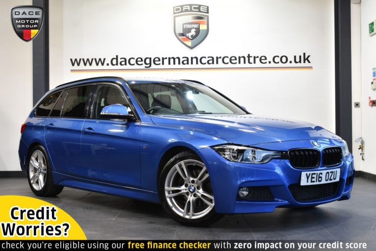 Used 2016 BLUE BMW 3 SERIES Estate 2.0 320D M SPORT TOURING 5DR AUTO 188 BHP DIESEL (reg. 2016-05-09) (Automatic) for sale in Stockport