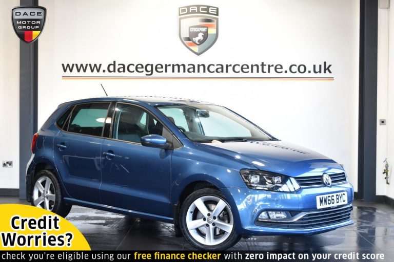 Used 2016 BLUE VOLKSWAGEN POLO Hatchback 1.0 SEL TSI DSG 5DR AUTO 109 BHP PETROL (reg. 2016-11-17) (Automatic) for sale in Stockport