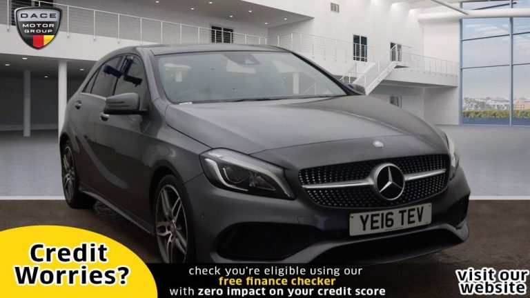 Used 2016 GREY MERCEDES-BENZ A-CLASS Hatchback 1.5 A 180 D AMG LINE PREMIUM PLUS 5d AUTO 107 BHP DIESEL (reg. 2016-04-20) (Automatic) for sale in Stockport