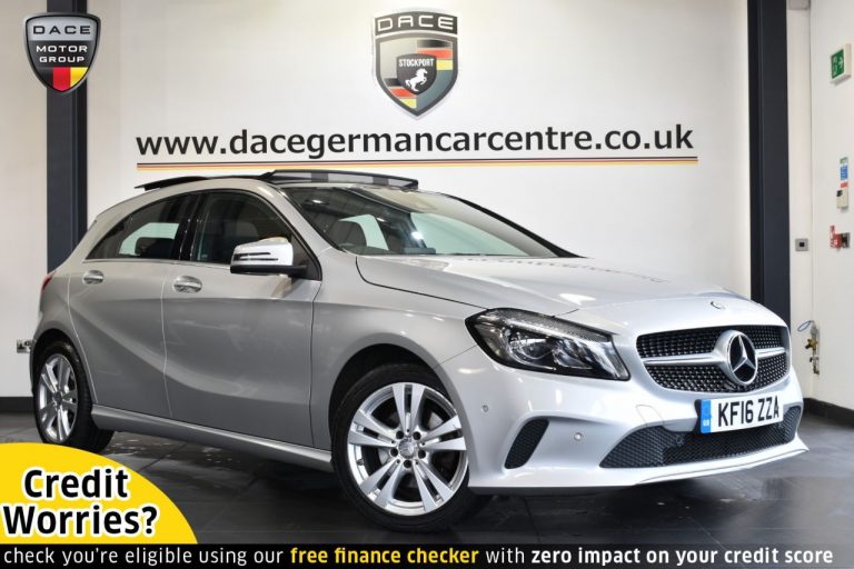 Used 2016 SILVER MERCEDES-BENZ A-CLASS Hatchback 2.1 A 200 D SPORT PREMIUM PLUS 5DR AUTO 134 BHP DIESEL (reg. 2016-07-30) (Automatic) for sale in Stockport