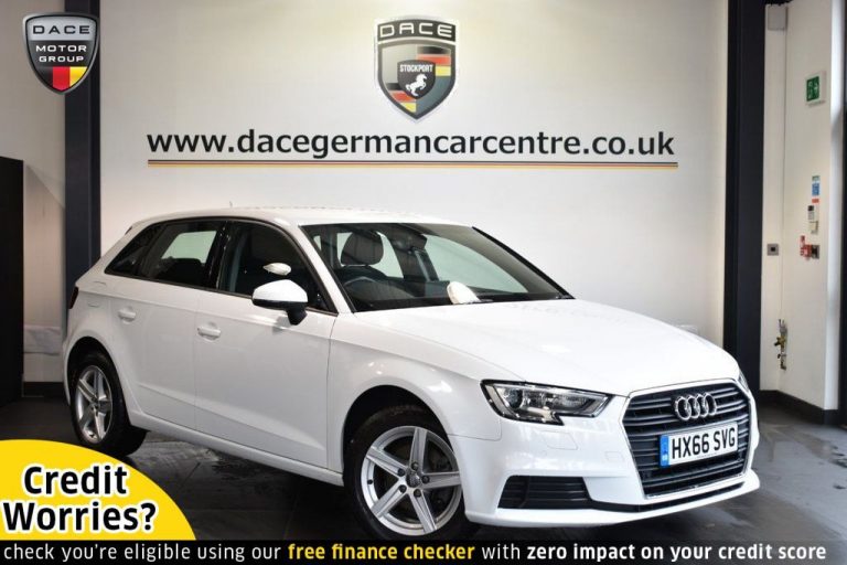 Used 2016 WHITE AUDI A3 Hatchback 1.6 TDI SE 5DR 109 BHP DIESEL (reg. 2016-09-16) (Automatic) for sale in Stockport