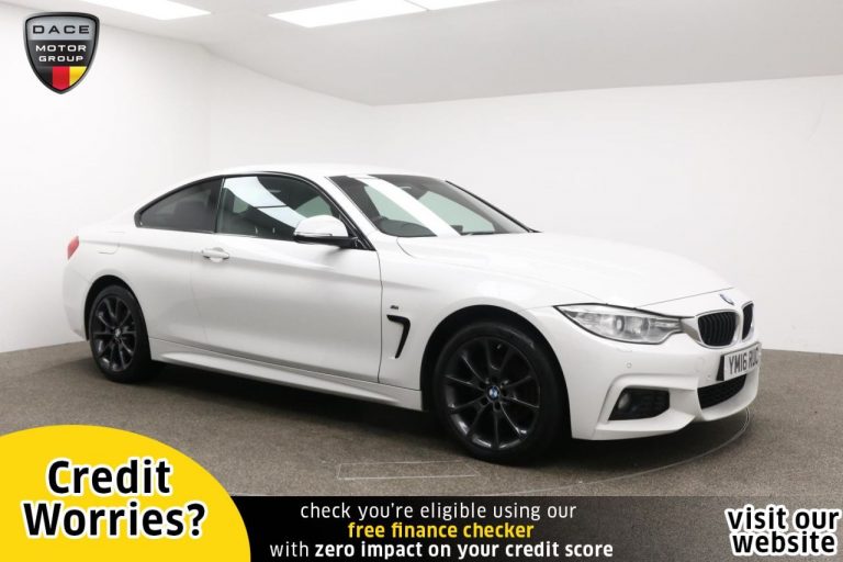 Used 2016 WHITE BMW 4 SERIES Coupe 2.0 420I XDRIVE M SPORT 2d AUTO 181 BHP PETROL (reg. 2016-07-29) (Automatic) for sale in Stockport