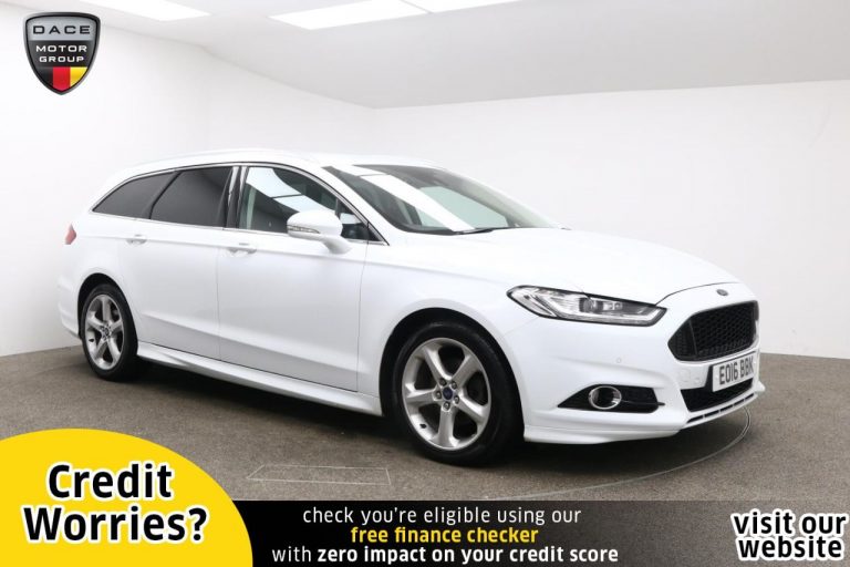 Used 2016 WHITE FORD MONDEO Estate 2.0 TITANIUM TDCI 5d AUTO 177 BHP DIESEL (reg. 2016-03-01) (Automatic) for sale in Stockport