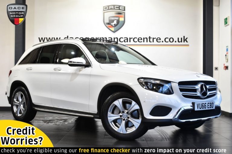 Used 2016 WHITE MERCEDES-BENZ GLC-CLASS 4x4 2.1 GLC 220 D 4MATIC SPORT PREMIUM 5DR AUTO 168 BHP DIESEL (reg. 2016-09-17) (Automatic) for sale in Stockport