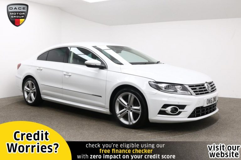 Used 2016 WHITE VOLKSWAGEN CC Coupe 2.0 R LINE TDI DSG BLUEMOTION TECHNOLOGY 4d AUTO 175 BHP DIESEL (reg. 2016-07-29) (Automatic) for sale in Stockport