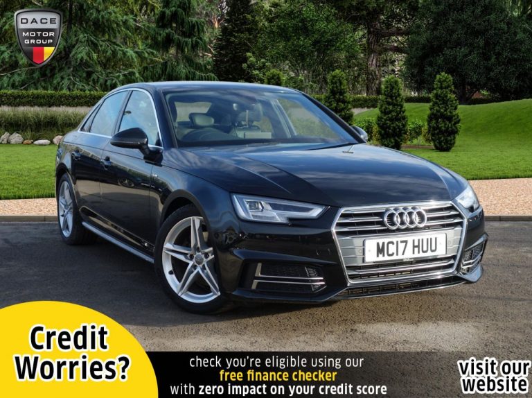 Used 2017 BLACK AUDI A4 Saloon 2.0 TFSI S LINE 4d 188 BHP PETROL (reg. 2017-08-16) (Automatic) for sale in Stockport