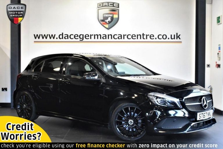 Used 2017 BLACK MERCEDES-BENZ A-CLASS Hatchback 2.1 A 200 D AMG LINE PREMIUM 5DR AUTO 134 BHP DIESEL (reg. 2017-11-30) (Automatic) for sale in Stockport