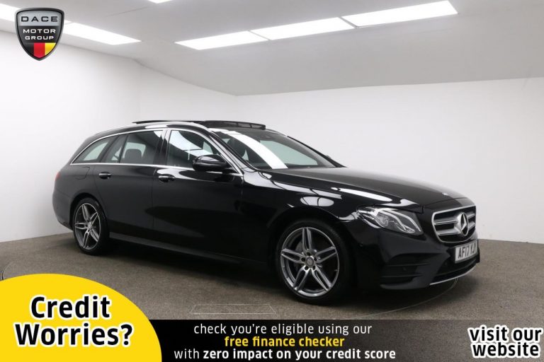 Used 2017 BLACK MERCEDES-BENZ E-CLASS Estate 2.0 E 220 D AMG LINE PREMIUM 5d 192 BHP DIESEL (reg. 2017-03-27) (Automatic) for sale in Stockport