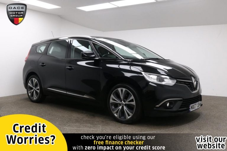 Used 2017 BLACK RENAULT GRAND SCENIC MPV 1.5 DYNAMIQUE NAV DCI EDC 5d AUTO 109 BHP DIESEL (reg. 2017-03-09) (Automatic) for sale in Stockport