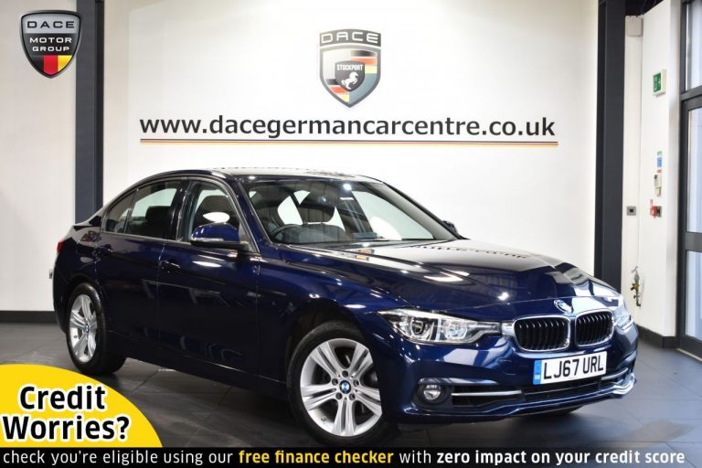 Used 2017 BLUE BMW 3 SERIES Saloon 1.5 318I SPORT 4DR AUTO 135 BHP PETROL (reg. 2017-09-05) (Automatic) for sale in Stockport