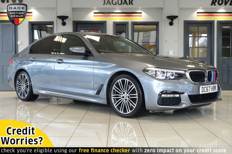 Used 2017 BLUE BMW 5 SERIES Saloon 2.0 520D M SPORT 4d 188 BHP DIESEL (reg. 2017-12-24) (Automatic) for sale in Stockport