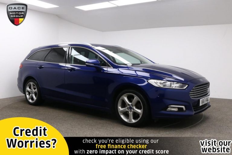 Used 2017 BLUE FORD MONDEO Estate 2.0 TITANIUM TDCI 5d AUTO 177 BHP DIESEL (reg. 2017-03-01) (Automatic) for sale in Stockport