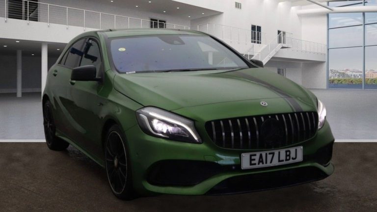 Used 2017 GREEN MERCEDES-BENZ A-CLASS Hatchback 2.1 A 200 D AMG LINE PREMIUM 5DR AUTO 134 BHP DIESEL (reg. 2017-04-12) (Automatic) for sale in Stockport