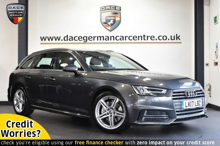 Used 2017 GREY AUDI A4 AVANT Estate 2.0 AVANT TDI ULTRA S LINE 5DR AUTO 188 BHP DIESEL (reg. 2017-03-01) (Automatic) for sale in Stockport