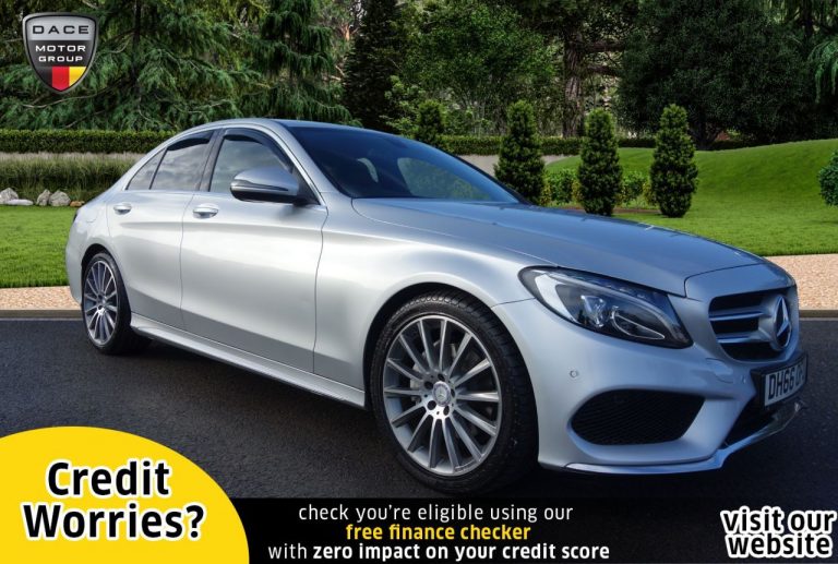 Used 2017 SILVER MERCEDES-BENZ C-CLASS Saloon 2.0 C200 AMG LINE 4d AUTO 184 BHP PETROL (reg. 2017-01-30) (Automatic) for sale in Stockport