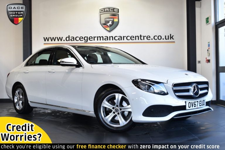 Used 2017 WHITE MERCEDES-BENZ E-CLASS Saloon 2.0 E 220 D SE 4DR AUTO 192 BHP DIESEL (reg. 2017-11-13) (Automatic) for sale in Stockport