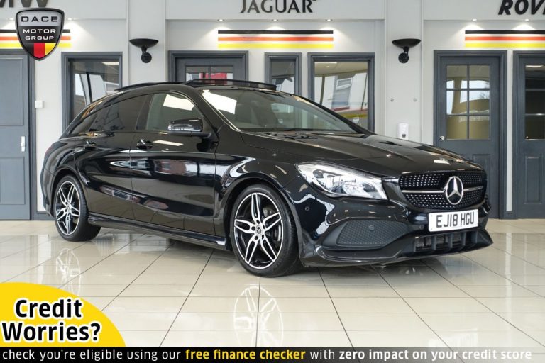 Used 2018 BLACK MERCEDES-BENZ CLA Estate 1.6 CLA 180 AMG LINE 5d AUTO 121 BHP PETROL (reg. 2018-05-31) (Automatic) for sale in Stockport