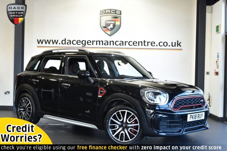 Used 2018 BLACK MINI COUNTRYMAN 4x4 2.0 JOHN COOPER WORKS ALL4 5DR AUTO 228 BHP PETROL (reg. 2018-04-30) (Automatic) for sale in Stockport