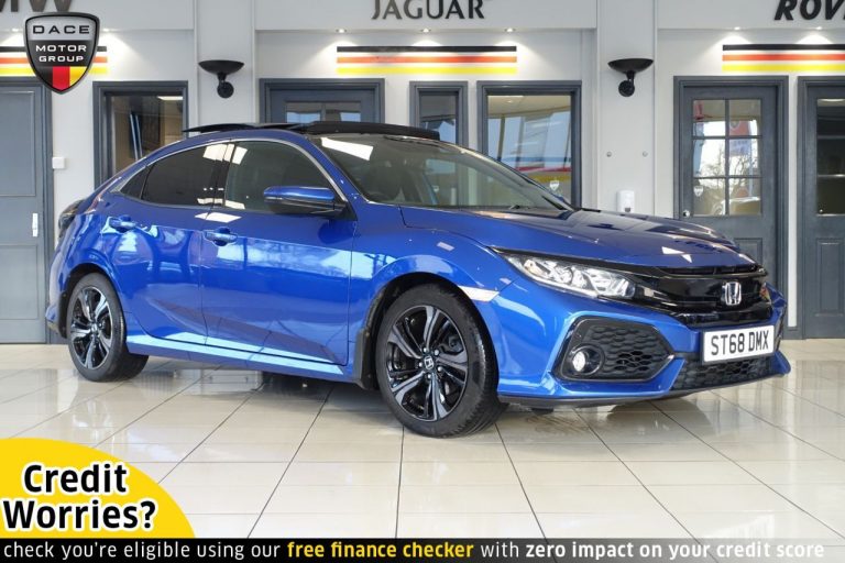 Used 2018 BLUE HONDA CIVIC Hatchback 1.0 VTEC EX 5d AUTO 128 BHP PETROL (reg. 2018-09-20) (Automatic) for sale in Stockport