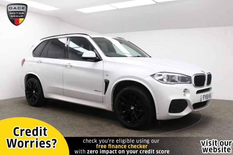 Used 2018 WHITE BMW X5 Estate 3.0 XDRIVE30D M SPORT 5d AUTO 255 BHP DIESEL (reg. 2018-03-29) (Automatic) for sale in Stockport