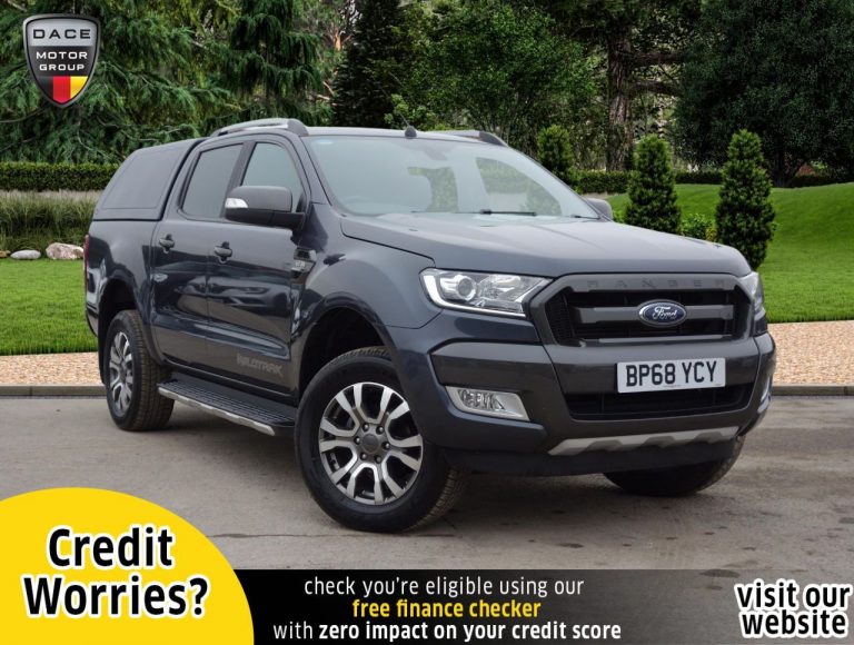 Used 2019 GREY FORD RANGER PICK UP 3.2 WILDTRAK 4X4 DCB TDCI 4d AUTO 197 BHP PLUS VAT DIESEL (reg. 2019-02-27) (Automatic) for sale in Stockport