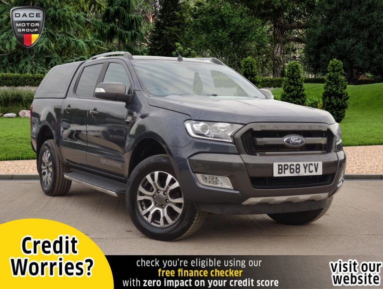 Used 2019 GREY FORD RANGER PICK UP 3.2 WILDTRAK 4X4 DCB TDCI 4d AUTO 197 BHP DIESEL (reg. 2019-02-27) (Automatic) for sale in Stockport