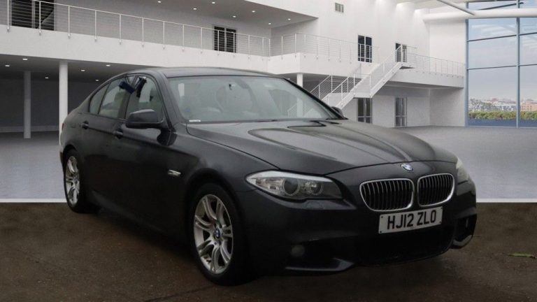 Used 2012 GREY BMW 5 SERIES Saloon 2.0 520D M SPORT 4DR AUTO 181 BHP DIESEL (reg. 2012-05-21) (Automatic) for sale in Stockport