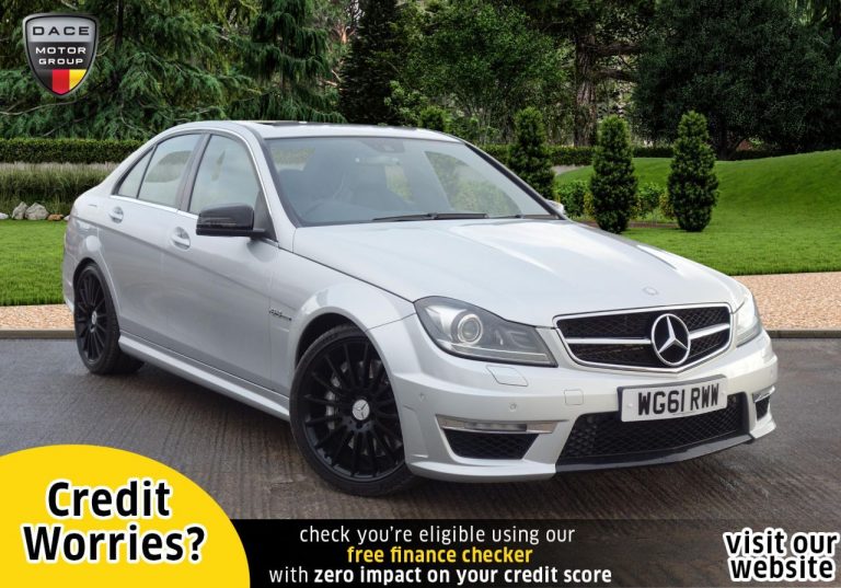Used 2012 SILVER MERCEDES-BENZ C-CLASS Saloon 6.2 C63 AMG 4d 457 BHP PETROL (reg. 2012-02-03) (Automatic) for sale in Stockport