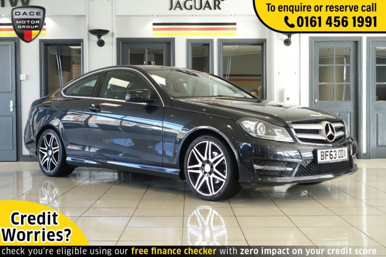 Used 2013 BLACK MERCEDES-BENZ C-CLASS Coupe 1.8 C250 BLUEEFFICIENCY AMG SPORT PLUS 2d AUTO 202 BHP PETROL (reg. 2013-09-12) (Automatic) for sale in Stockport