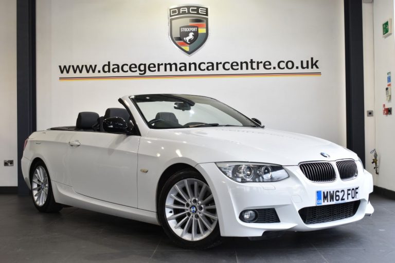 Used 2013 WHITE BMW 3 SERIES Convertible 2.0 320D SPORT PLUS EDITION 2DR AUTO 181 BHP DIESEL (reg. 2013-01-11) (Automatic) for sale in Stockport