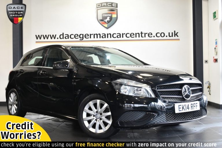 Used 2014 BLACK MERCEDES-BENZ A-CLASS Hatchback 1.6 A180 BLUEEFFICIENCY SE 5DR AUTO 122 BHP PETROL (reg. 2014-04-23) (Automatic) for sale in Stockport