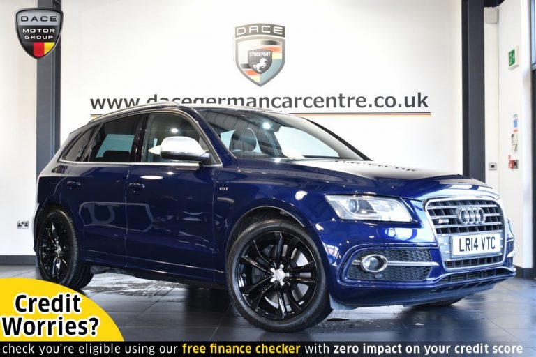 Used 2014 BLUE AUDI SQ5 4x4 3.0 SQ5 TDI QUATTRO 5DR 309 BHP DIESEL (reg. 2014-03-15) (Automatic) for sale in Stockport