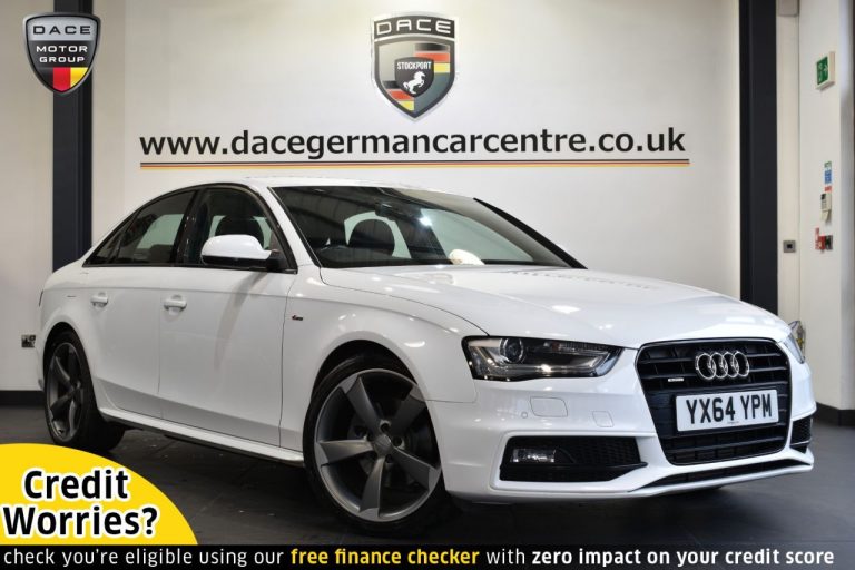 Used 2014 WHITE AUDI A4 Saloon 2.0 TDI QUATTRO BLACK EDITION S/S 4DR 174 BHP DIESEL (reg. 2014-09-03) (Automatic) for sale in Stockport