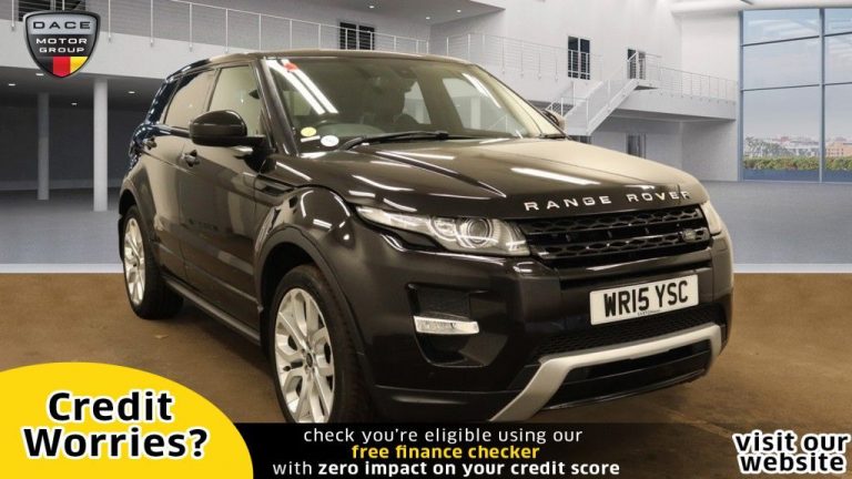 Used 2015 BLACK LAND ROVER RANGE ROVER EVOQUE Estate 2.2 SD4 DYNAMIC 5d AUTO 190 BHP DIESEL (reg. 2015-06-30) (Automatic) for sale in Stockport