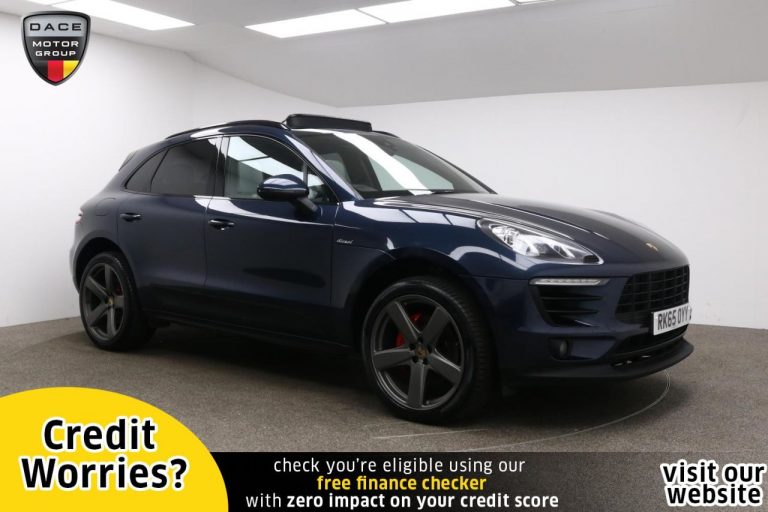 Used 2015 BLUE PORSCHE MACAN Estate 3.0 D S PDK 5d AUTO 258 BHP DIESEL (reg. 2015-09-01) (Automatic) for sale in Stockport