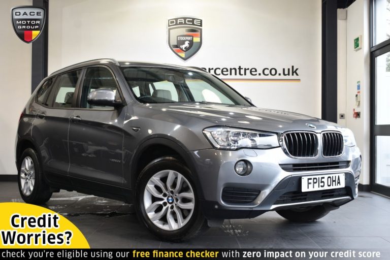 Used 2015 GREY BMW X3 Estate 2.0 XDRIVE20D SE 5DR AUTO 188 BHP DIESEL (reg. 2015-04-29) (Automatic) for sale in Stockport