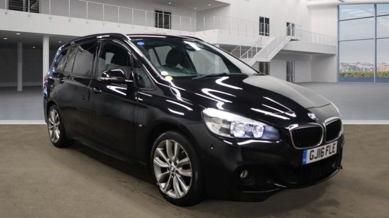 Used 2016 BLACK BMW 2 Series GRAN TOURER MPV 2.0 218D M SPORT GRAN TOURER 5DR AUTO 148 BHP DIESEL (reg. 2016-03-31) (Automatic) for sale in Stockport