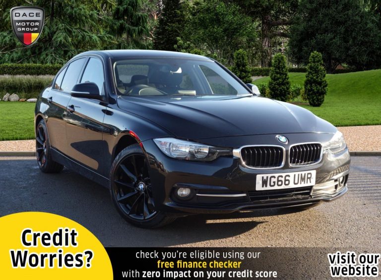 Used 2016 BLACK BMW 3 SERIES Saloon 2.0 316D SPORT 4d 114 BHP DIESEL (reg. 2016-11-28) (Automatic) for sale in Stockport