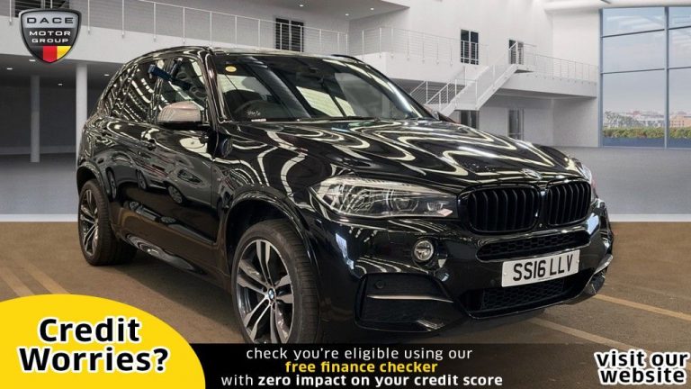 Used 2016 BLACK BMW X5 Estate 3.0 M50D 5d AUTO 376 BHP DIESEL (reg. 2016-03-11) (Automatic) for sale in Stockport
