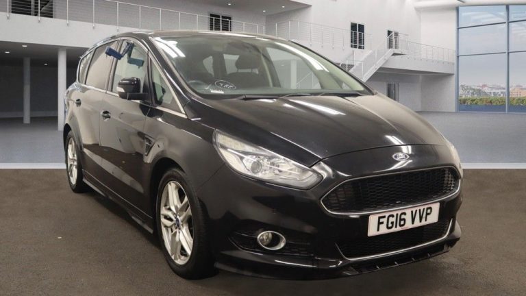 Used 2016 BLACK FORD S-MAX MPV 2.0 TITANIUM SPORT TDCI 5d AUTO 177 BHP DIESEL (reg. 2016-04-28) (Automatic) for sale in Stockport