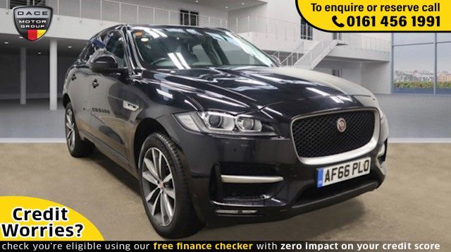 Used 2016 BLACK JAGUAR F-PACE Estate 2.0 R-SPORT AWD 5d AUTO 178 BHP DIESEL (reg. 2016-09-28) (Automatic) for sale in Stockport