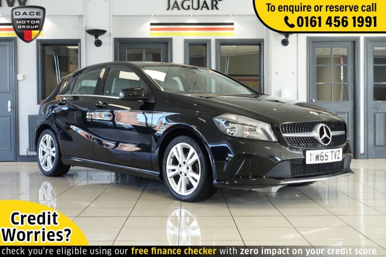 Used 2016 BLACK MERCEDES-BENZ A-CLASS Hatchback 1.6 A 180 SPORT 5d AUTO 121 BHP PETROL (reg. 2016-02-09) (Automatic) for sale in Stockport