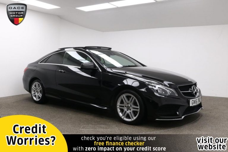 Used 2016 BLACK MERCEDES-BENZ E-CLASS Coupe 3.0 E 350 D AMG LINE EDITION PREMIUM 2d AUTO 255 BHP DIESEL (reg. 2016-03-03) (Automatic) for sale in Stockport