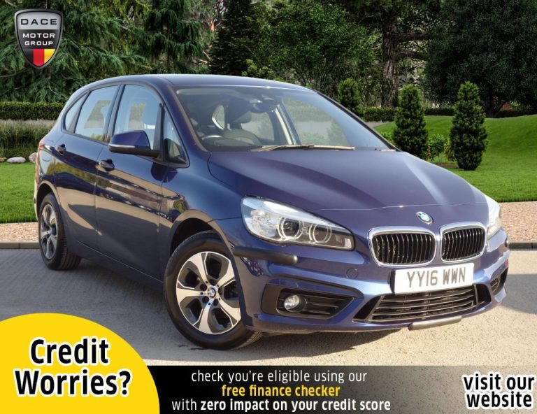 Used 2016 BLUE BMW 2 SERIES ACTIVE TOURER Hatchback 2.0 218D SE ACTIVE TOURER 5d 148 BHP DIESEL (reg. 2016-05-23) (Automatic) for sale in Stockport