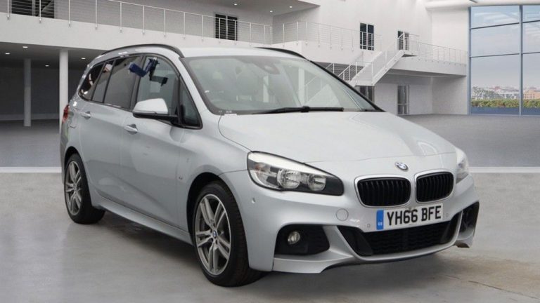 Used 2016 SILVER BMW 2 Series GRAN TOURER MPV 2.0 218D M SPORT GRAN TOURER 5d AUTO 148 BHP DIESEL (reg. 2016-10-03) (Automatic) for sale in Stockport