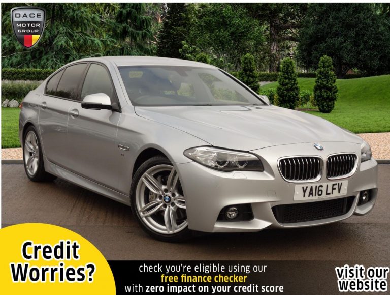 Used 2016 SILVER BMW 5 SERIES Saloon 3.0 530D M SPORT 4d AUTO 255 BHP DIESEL (reg. 2016-06-27) (Automatic) for sale in Stockport