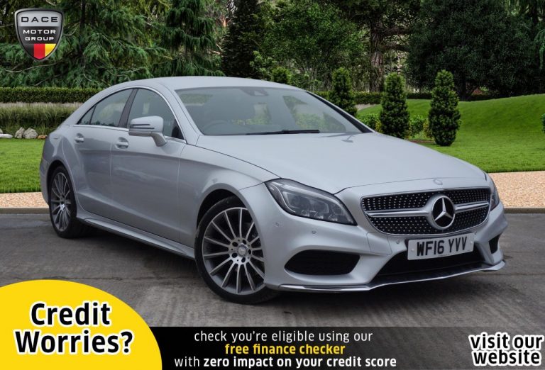 Used 2016 SILVER MERCEDES-BENZ CLS CLASS Coupe 2.1 CLS220 D AMG LINE 4d AUTO 174 BHP DIESEL (reg. 2016-04-28) (Automatic) for sale in Stockport