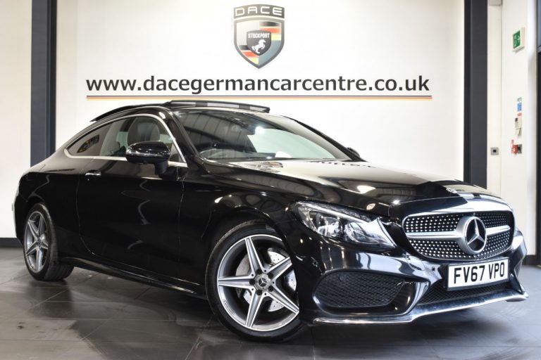 Used 2017 BLACK MERCEDES-BENZ C-CLASS Coupe 2.1 C 220 D AMG LINE PREMIUM 2DR AUTO 168 BHP DIESEL (reg. 2017-12-28) (Automatic) for sale in Stockport